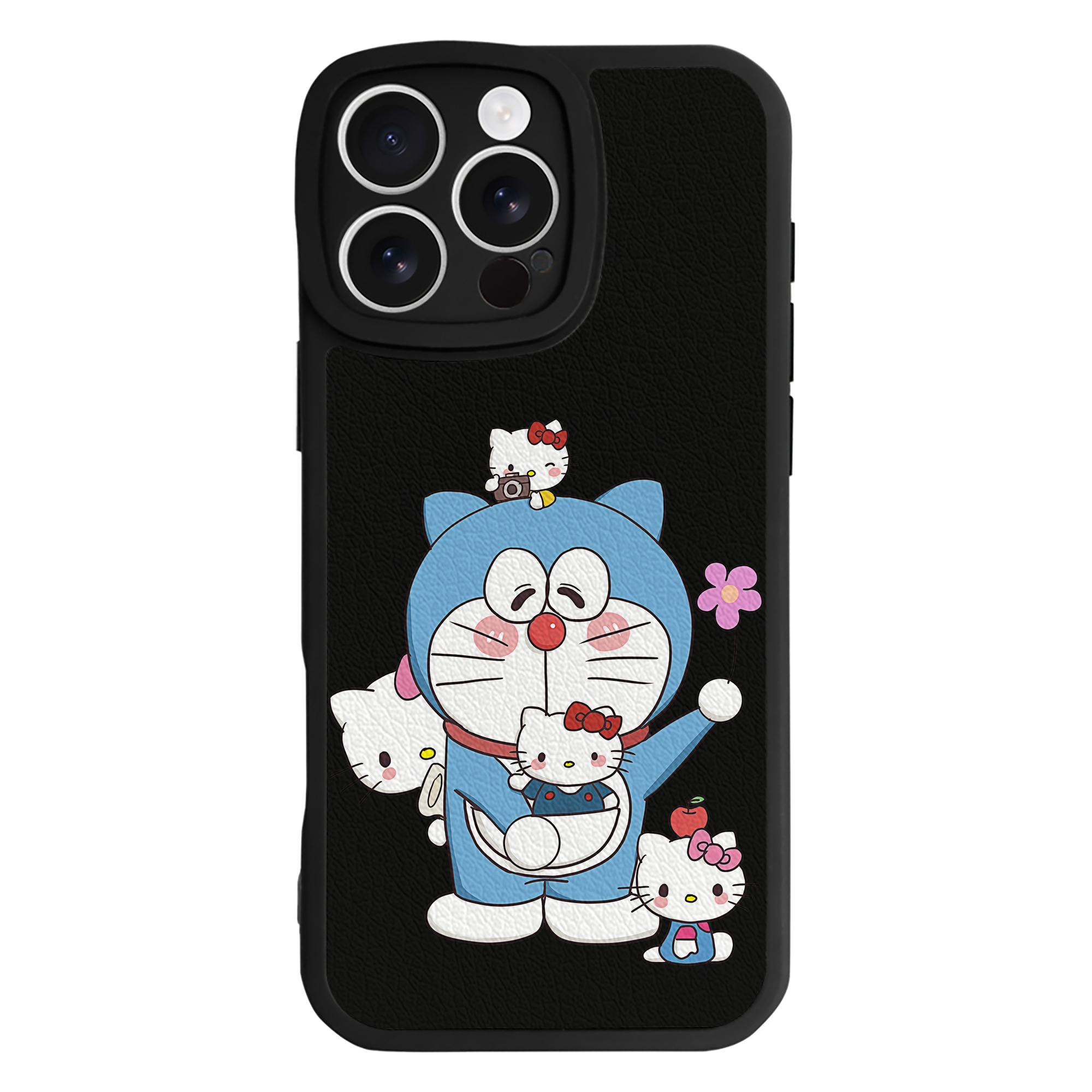（画像用） ドラえもん Doraemon 【iPhone 16シリーズ対応】シリコンスマホケース（レザー調） 材質：シリコン